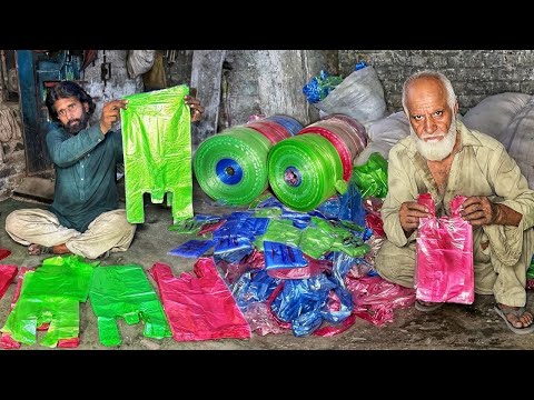 How Recycling Millions Waste Plastic Polythene Convert into Shopping Bag | All Asian Production