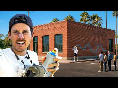 Spray Painting This Entire Building with Badass Artwork!