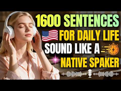 Sound Like a Native Speaker with 1600 English Sentences for Daily Life