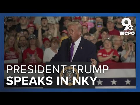 President Donald Trump speaks about the economy, Iran and more in Northern Kentucky