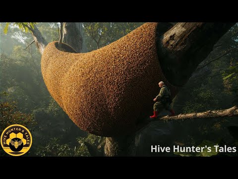 Risking Life Climbing a 200 Meter Tree to Harvest Wild Honey  A Discovery Worth Experiencing