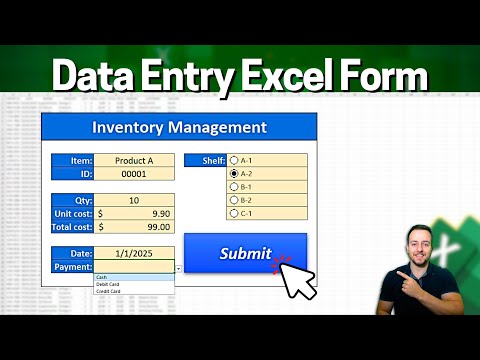 How to Easily Create a Data Entry Form in Excel | No VBA