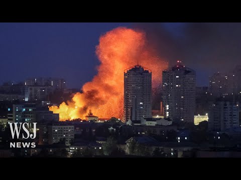 Russia Launches Massive Attack on Ukraine In Response to Drone Strikes | WSJ News