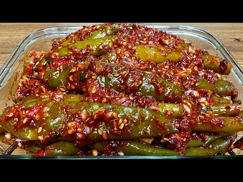 [Gochujangajji Salad] Try fermenting and seasoning the peppers like this ✔ This is truly the best...