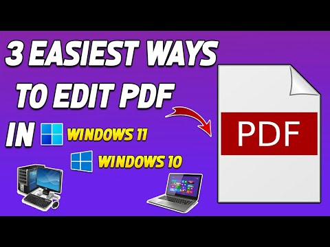 How to Edit PDF In Computer or Laptop 2024 | PDF File ko kaise Edit kare in Windows 11 or 10💻