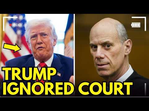TRUMP EXPOSED as Judge ACCUSES Him of IGNORING Court Order