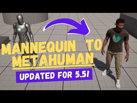 How To Replace The Mannequin With A Metahuman - Unreal Engine 5.5 Tutorial