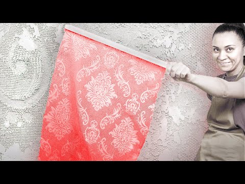 ТЮЛЬ+ШПАКЛЕВКА=ДЕКОР СТЕН ЗА КОПЕЙКИ!!! ДЕКОРАТИВАЯ ШТУКАТУРКА СВОИМИ РУКАМИ!!! ИЗ ОБЫЧНОЙ ШПАКЛЕВКИ