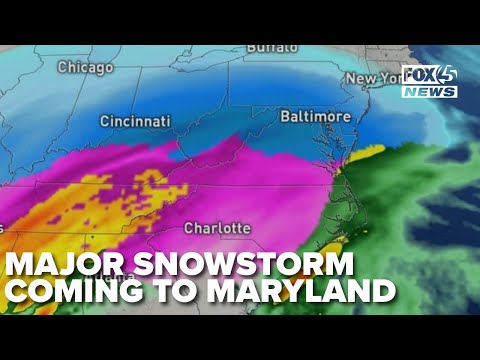 How much snow will Maryland see this weekend? Here's the latest