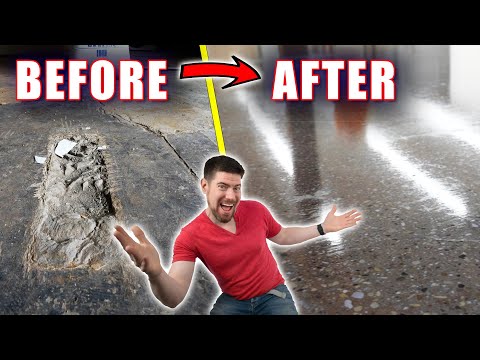 Polishing 80-year old Concrete Floors (ep. 04)