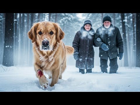 Pris au piège par la tempête, un couple âgé suit un chien blessé — la découverte est incroyable
