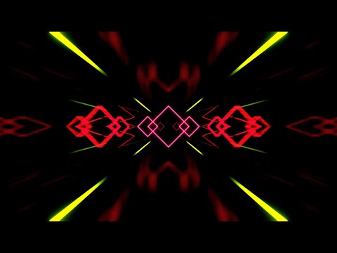 🎬 4K Visuelle Explosion | Rote und Grüne Neon-Geometrie im Futuristischen Rhythmus – (Ohne Ton)