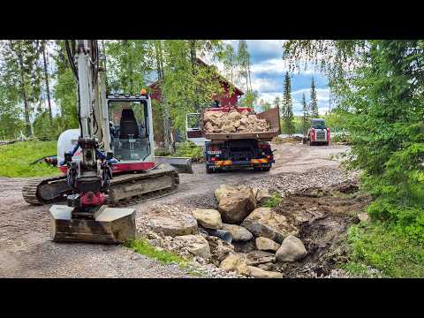 Building a Driveway Over Muddy Ground