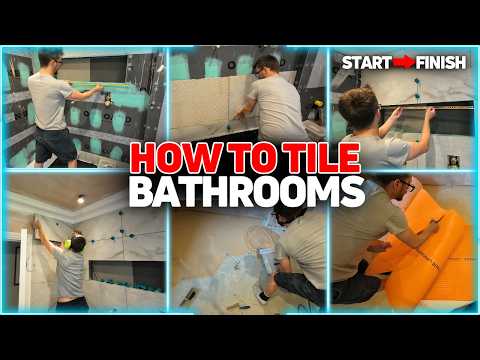 How To Tile a Bathroom Start to Finish | The Ultimate Guide!