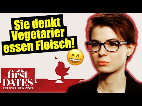 VEGETARIERIN ISST FLEISCH??? | First Dates