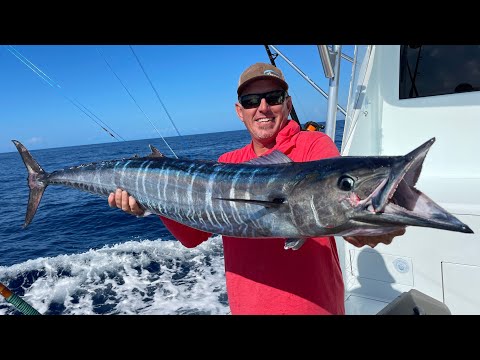 My First Fishing trip on a 6 Million Dollar Boat! (Wahoo and Yellowfin Tuna Catch and Cook)