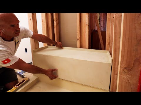 Tile Redi Base N' Bench --- Easy and Leakproof Shower Pan Installation