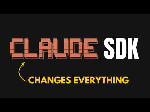 Building Custom AI Agents Just Got EASIER - Claude Agent SDK