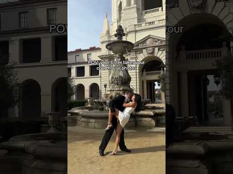POV: YOUR SISTER TAKES YOUR COURTHOUSE PHOTOS #shorts