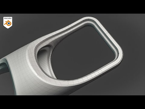 Blender Hard Surface Subd Modeling (Booleans, Mirrors, &amp; Complex Cuts)