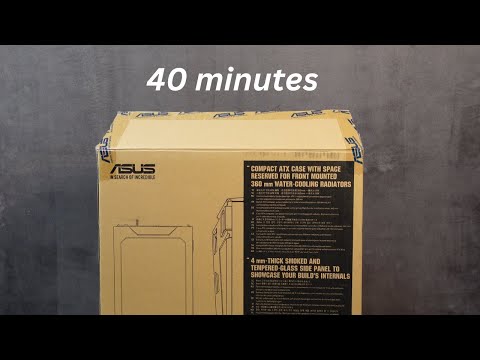 40 Minutes of building a gaming pc & installing Windows (no talking)