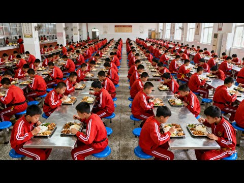 你從未見過場面!中國600名武術學生一天的日常,每天訓練6小時,令人驚嘆的飯量!