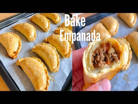 The Best and delicious Bake Empanada with Flaky Empanada dough/Beef Empanada recipe