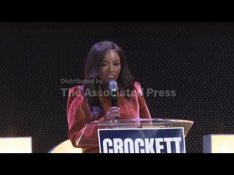 Crockett tells supporters at watch party she won’t be returning to speak after confusion at polls