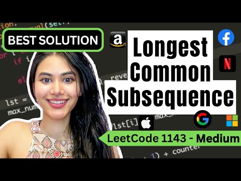 Longest Common Subsequence - LeetCode 1143  - Python #dynamicprogramming #leetcode #blind75