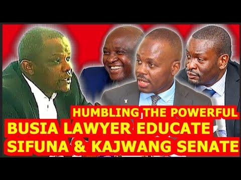 🔥🔥🔥TOUGH, LITTLE KNOWN LAWYER SHOCKS SIFUNA & KAJWANG AS HE EDUCATES THEM BADLY ON WRITTEN LAW BUSIA