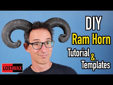 DIY Cosplay Ram Horns Tutorial. Make Lightweight Costume Horns From Foam!