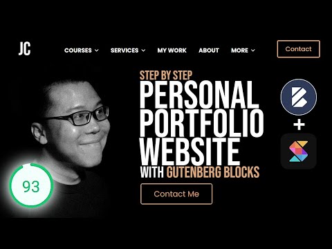 Create A Personal Portfolio Website for Free with WordPress Gutenberg