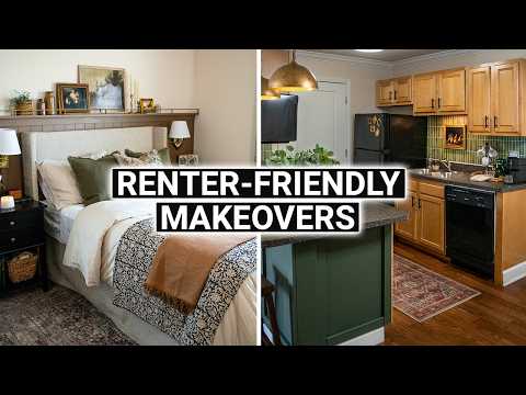*EVERY* room makeover in my apartment! ✨ Renter-friendly transformations