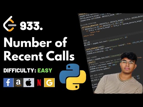 Number of Recent Calls | Leet code 933 | Theory explained + Python code