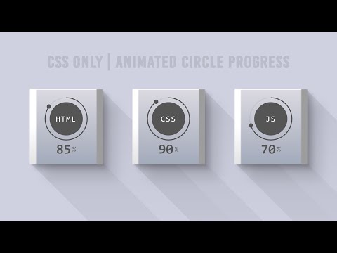 Animated Circular Progress Bar Using Html CSS Only