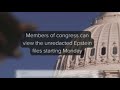 Members of Congress can view the unredacted Epstein files starting Monday