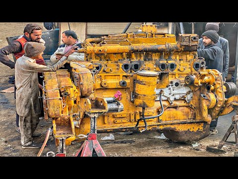 Rebuilding CAT Bulldozer Full Engine | How it repaired with a locally developed tool?