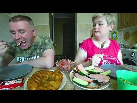Mukbang LOST HER ANGER on Vovchik, STRIKED him, and was so offended she burst into tears! Lunch: ...
