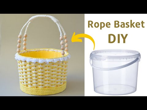 Rope Basket DIY / Easter Basket / Корзина из шнура