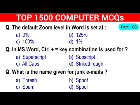 🔥1500 Computer Fundamentals MCQs – Part 8 | Crack Any Exam Easily!