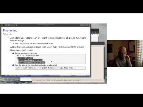 EmacsConf 2025: corfu+yasnippet: Easier than I thought - Pedro A. Aranda Gutiérrez (he, him)