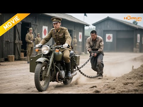 Prisoner of war brutally dragged by Japanese motorcycle, roars and counter-kills everyone.