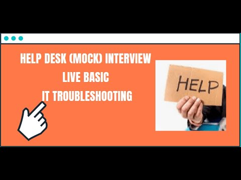 IT Support Interview Questions: live basic IT Troubleshooting