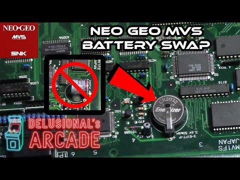 SNK Neo Geo Battery Swap [MVS 1-slot)