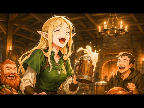 Fantasy Tavern Music | D&D Fantasy Tavern Celtic Music for Good Sleep, Tavern Space