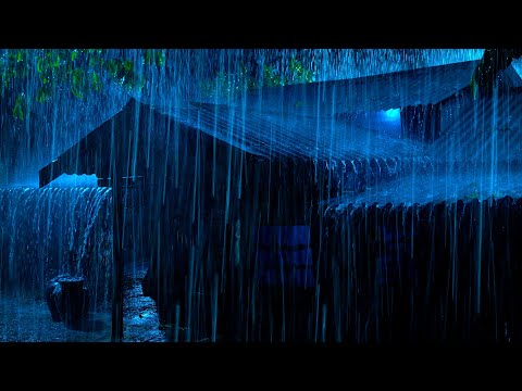 (NO ADS) Instant Deep Sleep on Stormy Night, Rain on Tin Roof and Thunder