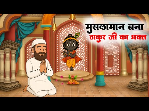 Musalmaan ban gaya thaku ji ka parama bhakt।#animation #muslimbhakt #krishna #jagannath  