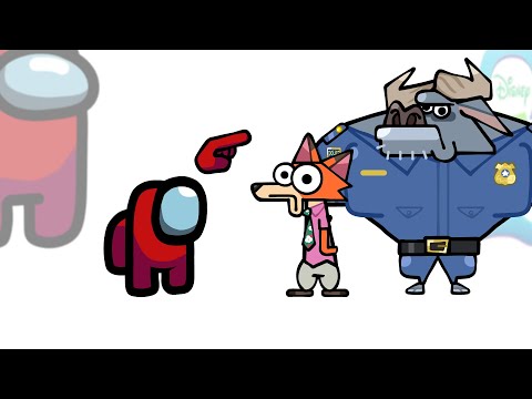 Mini Crewmate Kills Zootopia2 Characters - Part.2 | Among Us