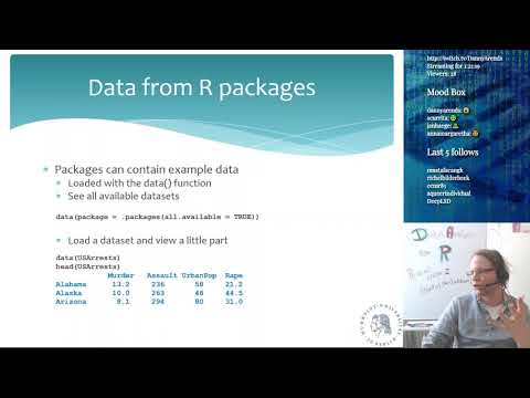 Data analysis using R - Books, loading text and binary data - Lecture 3 (Part 2)