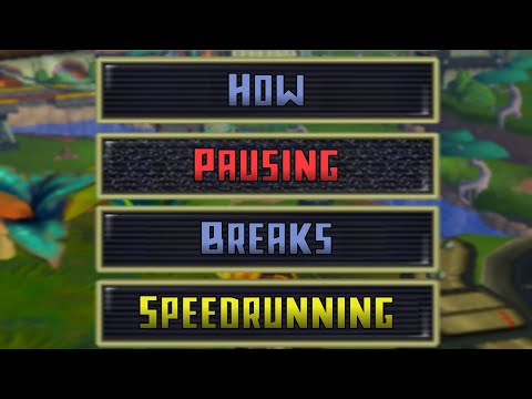How Pausing Breaks Speedrunning
